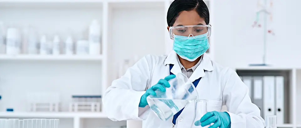Laboratory analysis used to characterize a waste stream.